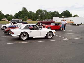 Les Shockey's Ford-powered TR6