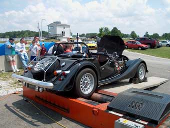 Ron Davis' Morgan on the dyno