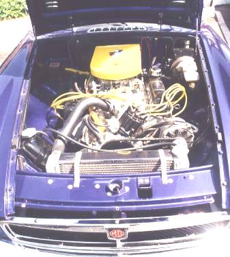 Mikel Moor's '78 MGB with Buick 300 V8