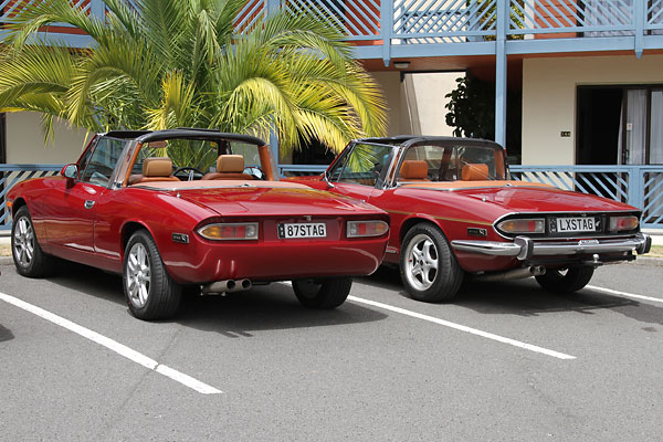 And here's a similar comparison of rear end treatments.