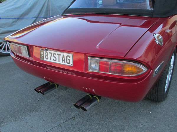 Stainless steel sports exhaust.