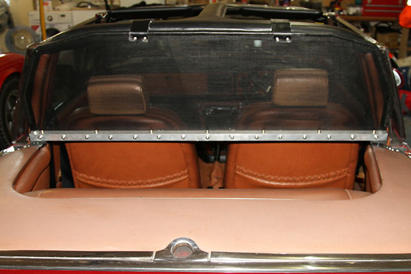 Homemade wind deflector.