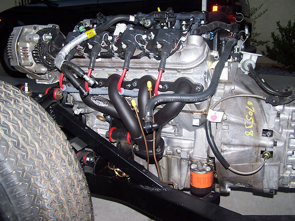 Driver side header installation.