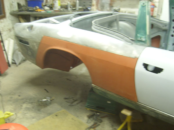 Triumph Stag rust repair.