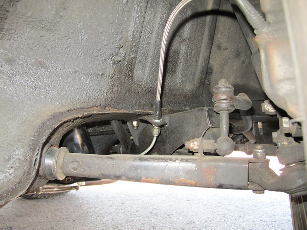 Rearward half of two piece lower control arm.