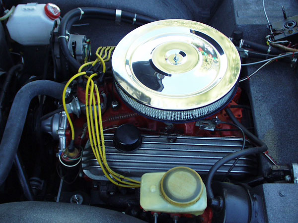 Ford 302 in a carefully detailed engine bay