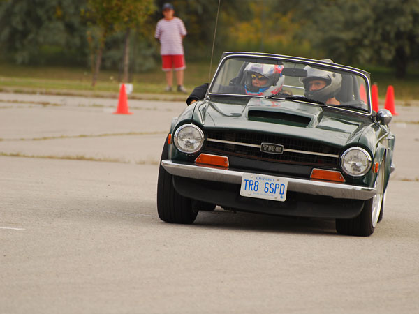 Ken and Katie: autocrossing.