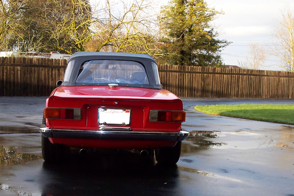 TR6 convertible top with removeable rear window