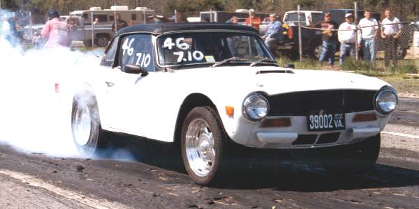 Drag racing TR6