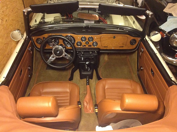 Interior restored to original appearance.