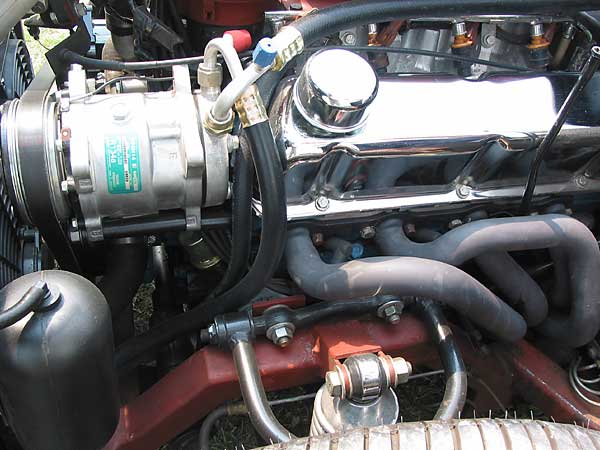 Sandan AC compressor and custom headers