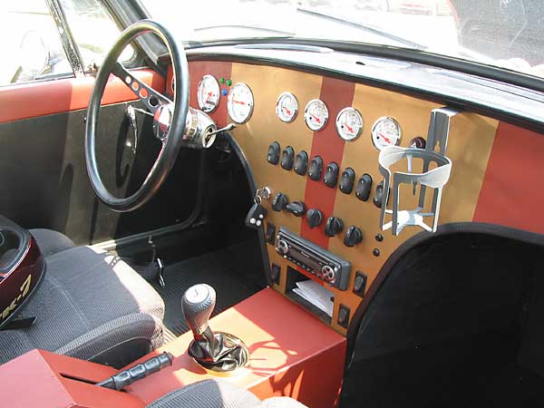 long rows of mysterious switches... just like a James Bond car