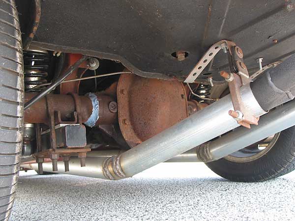 modified Triumph GT6 rear suspension, and exhaust