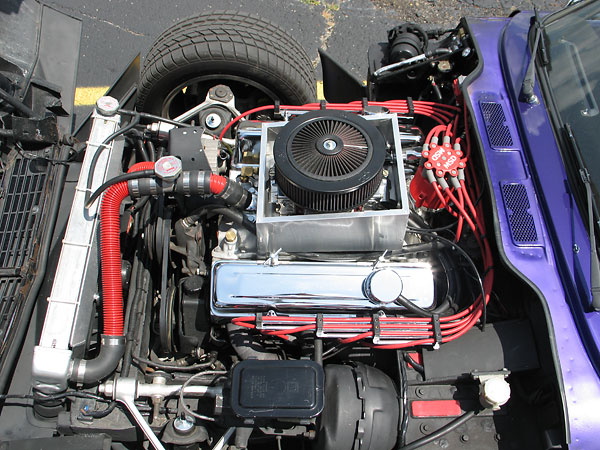 Quick Fuel Technologies SS780 carburetor, mounted inside a custom fabricated cold air box.