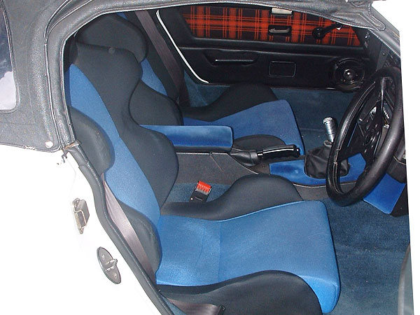 Custom racing seats from Aero Tech of Australia.