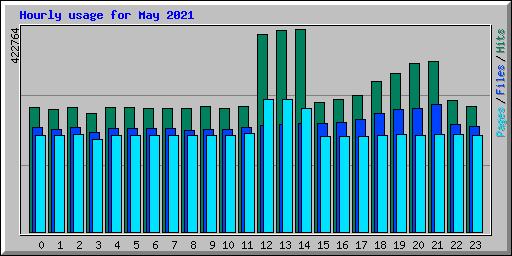 Hourly usage for May 2021