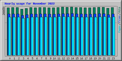 Hourly usage for November 2022