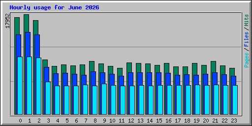 Hourly usage for June 2026